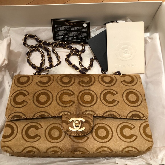 CHANEL Handbags - Pony hair Chanel classic flap